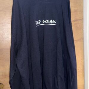 Keep Going Black Sweatshirt